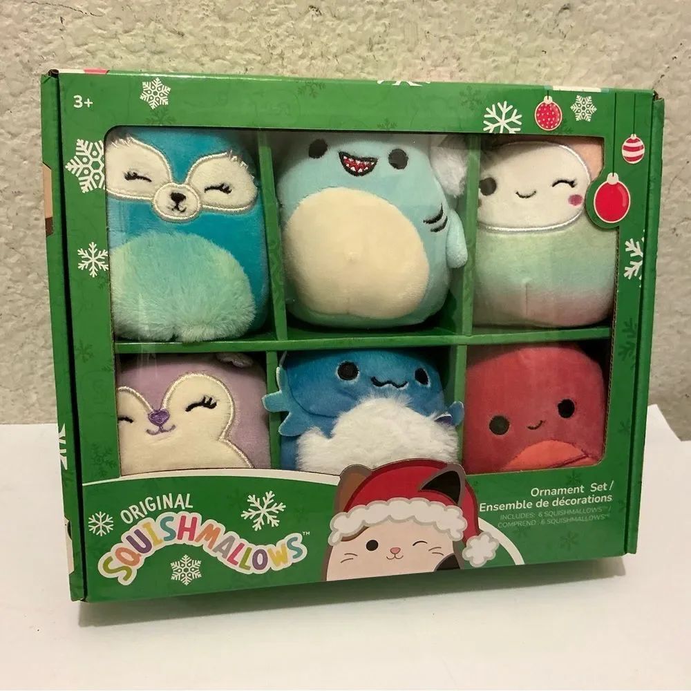 Squishmallow 2022 Ornament Set New